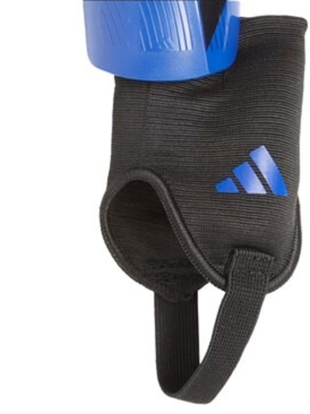 adidas Blue & Black Youth Soccer Shin Guards w/ Ankle Sleeves For 3'11-4'6 Tall - Picture 2 of 3